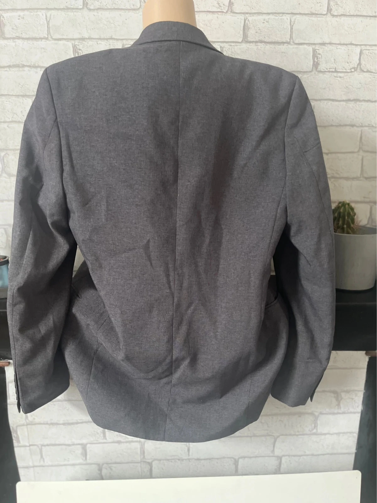 Blazer masculino Urban Kiabi – Tamanho 44 – Cinza antracite – Muito bom estado – photo 8